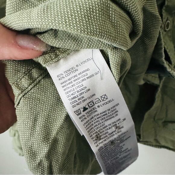 Tommy Bahama lightweight green cotton blend button down mens XXL - Picture 7 of 9